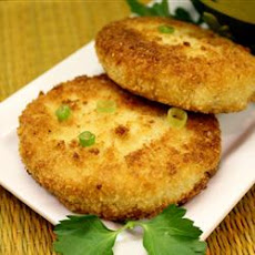 Panko Crusted Mashed Potato Cakes