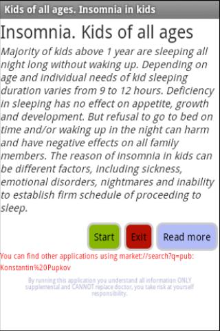 Insomnia. Kids of all ages