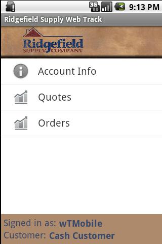 Ridgefield Supply Web Track
