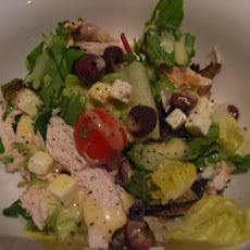 Chopped Greek Salad With Chicken