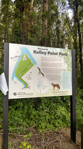 Welcome to Kelly Point Park Sign