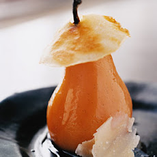 Poached Pears with Quince Paste in Parmesan Cloaks