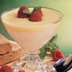 Marshmallow Cream with Custard Sauce