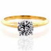 Anillo De Compromiso Oro Diamantes