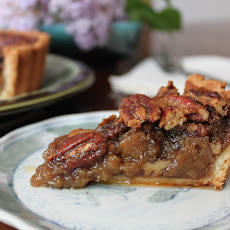Maple Syrup-smoked Pecan Tart