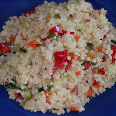 Acini Di Pepe With Zucchini and Peppers