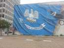 Louisiana State Flag and State Bird Mural