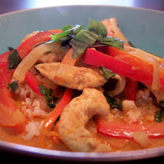 Red Curry Chicken With Basil