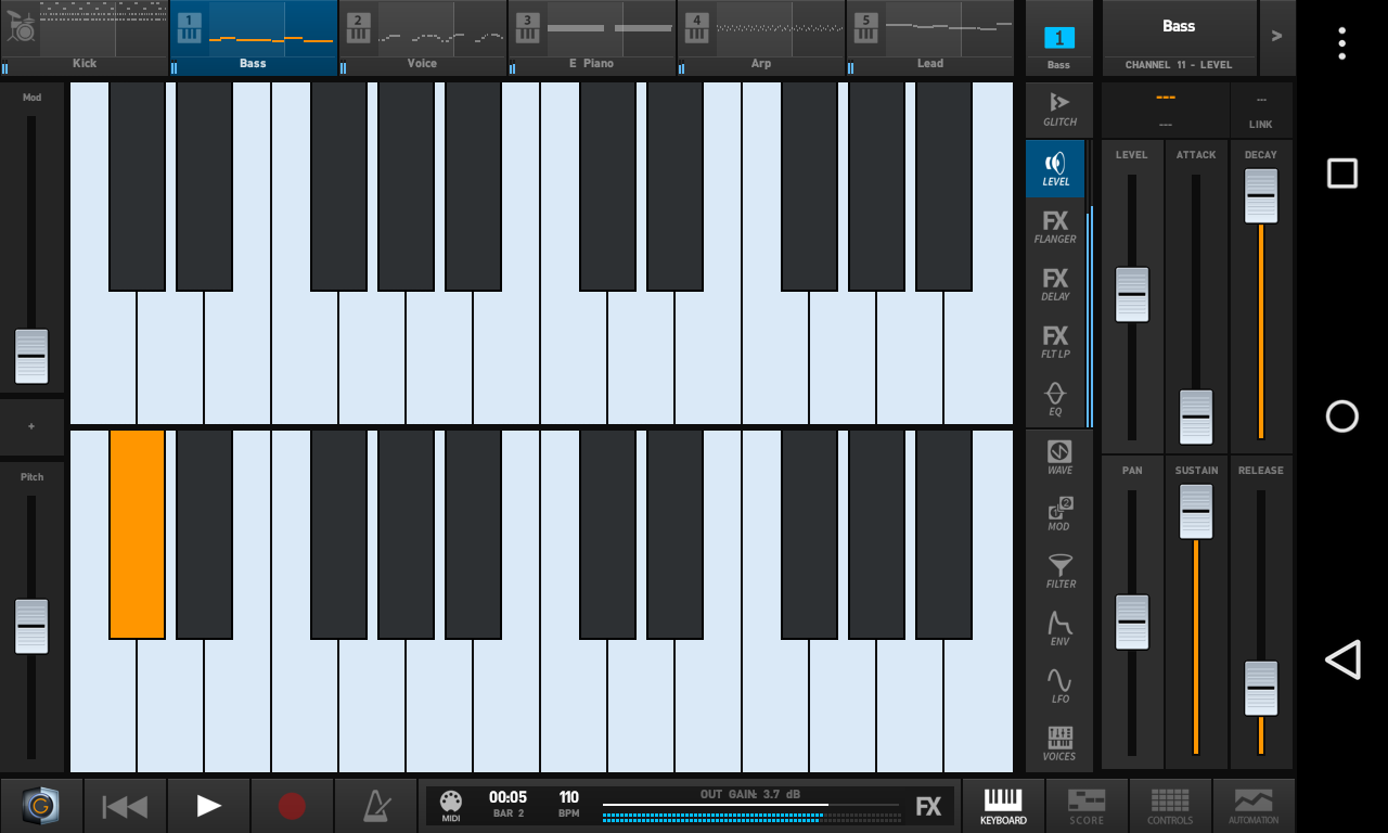 Android application Groove Machine Mobile screenshort