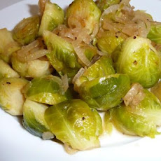 Maple Brussels Sprouts With Onions