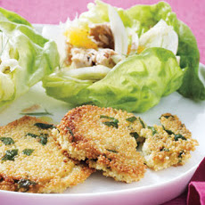 Tuna-and-Orange Lettuce Cups with Couscous Cakes