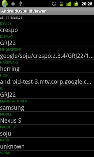 AndroidOSBuildViewer