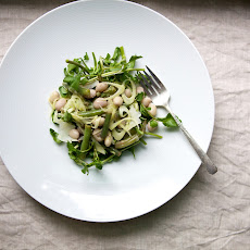 Summer Bean Salad with Fennel, Capers & Lemon Cream