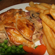 Chicken with Bacon, Mushrooms and Onions