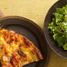 Chorizo-Potato Frittata and Green Salad