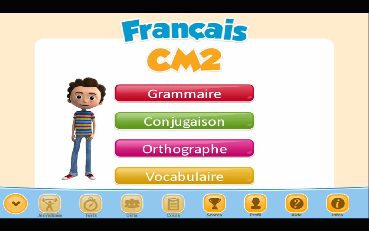 Android application ExoNathan Français CM2 screenshort