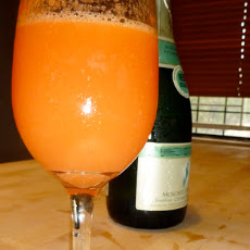 Frosted Ginger Peach Bellini