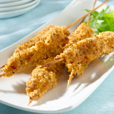 Unfried Chicken Skewers & Bbq Sauce
