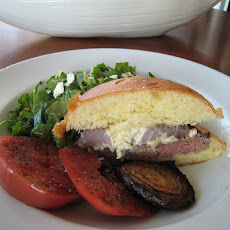 Arugula-Cheese Grinder with Basil Mayonnaise