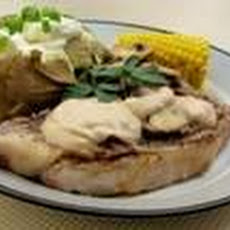 Rib Eye Steak With Spicy Cream A1 Sauce