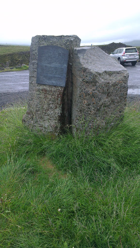 Stone Monument at Goðafoss