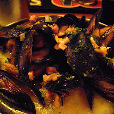 Lager-Steamed Mussels With Mustard, Kielbasa and Dill