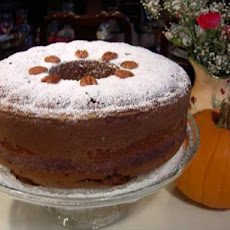 Pumpkin Pecan Cake With Ginger Whipped Cream