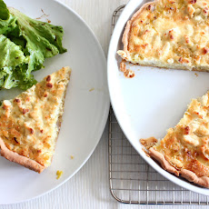 Leek, shallot and goat cheese tart