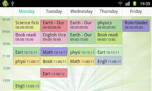 【免費生產應用App】TimeTable-APP點子