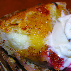Rustic Yellow Sugar Plum Cake with Almonds and Brandy (gluten free)