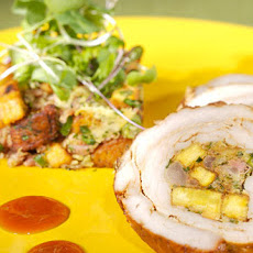 Plantain-Stuffed Pork Loin
