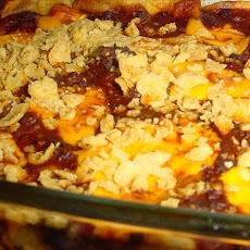 Short Family Chili  Cheese Enchiladas