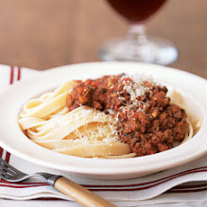 Fettuccine with Bolognese Sauce