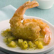Coconut Macadamia Shrimp With Warm Tropical Salsa