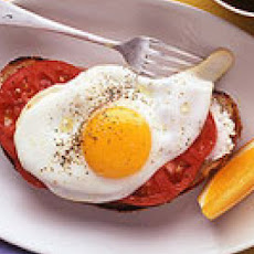 Egg, Goat Cheese and Tomato Toasts