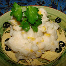 Corn and Smoked Mozzarella Mashed Potatoes