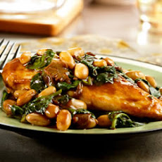 Balsamic Chicken with White Beans and Spinach