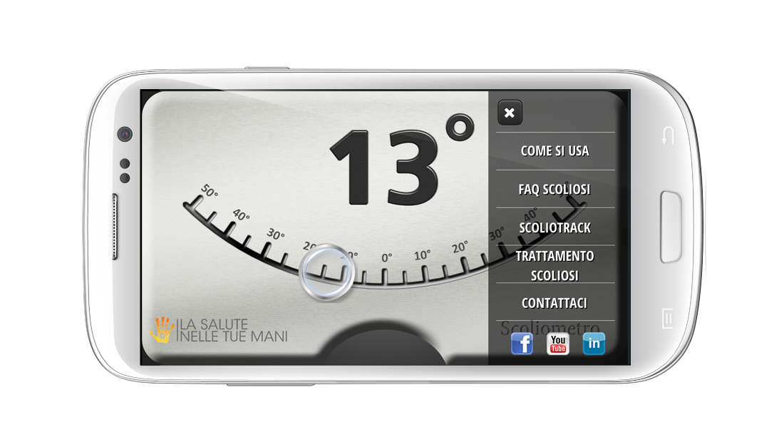 Android application Scoliometer HD screenshort