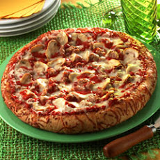 Mushroom Sausage Pizza