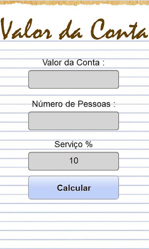 Calcula Conta Restaurante