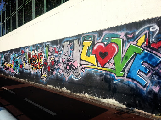 Sha Tin Caring Society Graffiti Wall