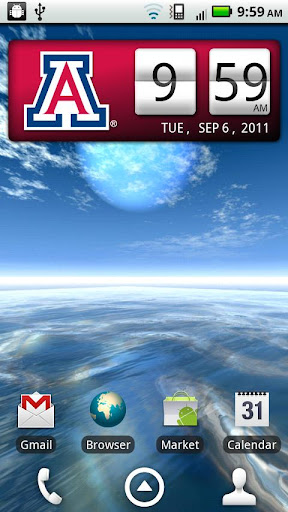 Arizona Wildcats Clock Widget