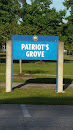 Patriots Grove Sign