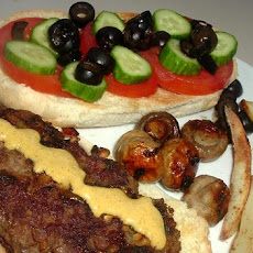 Lamb Burger Middle Eastern Style