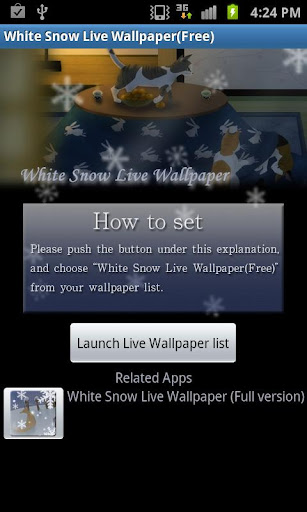 White Snow Live Wallpaper_free