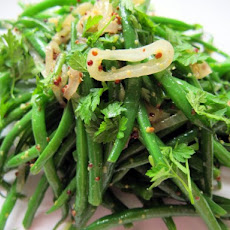 The Secret Ingredient (Dijon Mustard): Warm Green Bean Salad with Shallots and Mustard