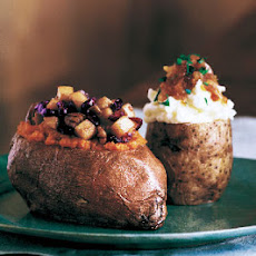 Baked Sweet Potatoes Stuffed with Cranberries, Pears, and Pecans