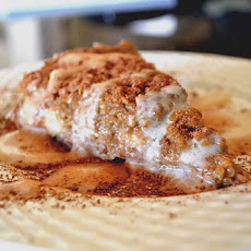 Creamy Quinoa Custard Pie Layered with Bananas and Date Toffee