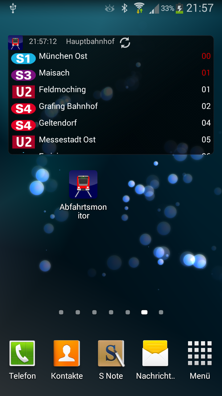 Android application Abfahrtsmonitor screenshort