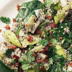 Speckled Salad with Quinoa, Leek, Bacon, & Chervil from 'Home Made Winter'